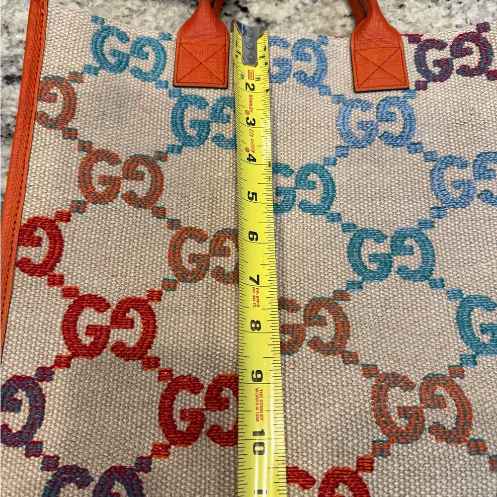 Authentic Gucci Multicolor Canvas Tote Bag - Picture 8 of 10